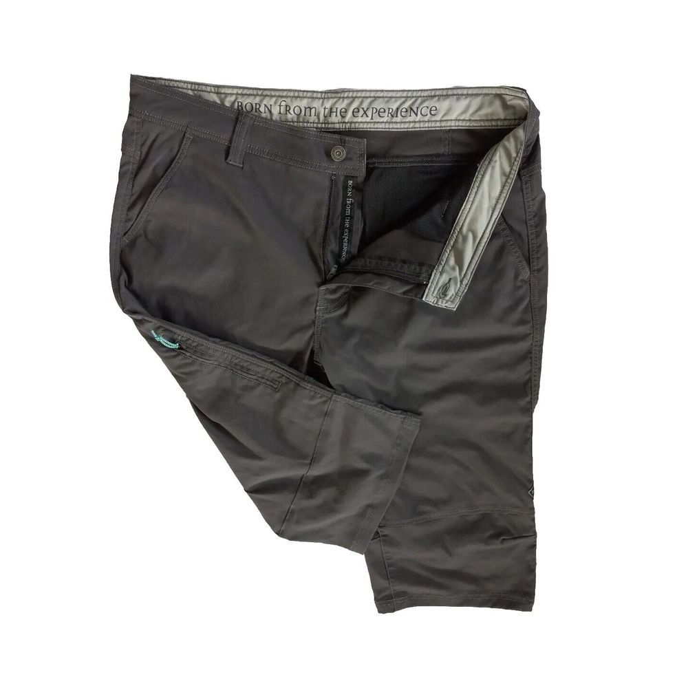 Prana Breathe Women's 38 Outdoor Performance Vented Capri Pants Black Inseam 18‎